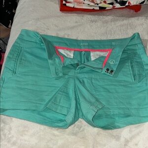 a.n.a Women's High Waist Teal Shorts